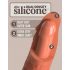 King Cock Elite 8 - sugekopp dildo (20cm) - mørk naturlig