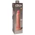 King Cock Elite 9 - realistisk dildo med sugefot (23cm) - naturlig