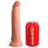 King Cock Elite 9 - realistisk dildo med sugefot (23cm) - naturlig