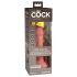 King Cock Elite 6 - naturtro vibrator med sugekopp (15 cm)