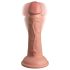 King Cock Elite 6 - naturtro vibrator med sugekopp (15 cm)