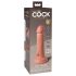 King Cock Elite 6 - realistisk vibrator 15cm (mørk naturlig)