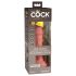 King Cock Elite 6 - realistisk vibrator 15cm (mørk naturlig)