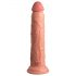 King Cock Elite 9 - sugekoppvibrator 23cm - naturtro