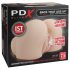 PDX Elite - sugende, vibrerende 2-i-1 masturbator (naturlig)