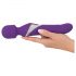 Javida Wand & Pearl - 2-i-1 masserende vibrator (lilla)