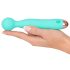 Cuties Mini Wand - oppladbar, vanntett massasjevibrator (grønn)