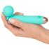 Cuties Mini Wand - oppladbar, vanntett massasjevibrator (grønn)