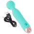 Cuties Mini Wand - oppladbar, vanntett massasjevibrator (grønn)