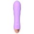 Cuties Mini - oppladbar, vanntett, rillet vibrator (lilla)