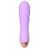 Cuties Mini - oppladbar, vanntett, rillet vibrator (lilla)