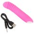 You2Toys - Blinkende Mini Vibe - oppladbar, lysende vibrator (rosa)