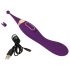 Javida 2-i-1 klitorisstimulator og vibrator sett (lilla)