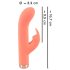 You2Toys Peachy Mini Rabbit - Oppladbar vibrator (fersken)