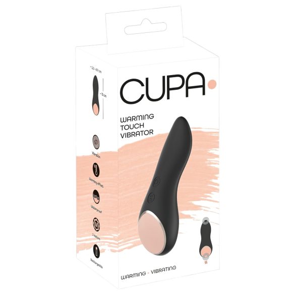 You2Toys CUPA - oppladbar klitorisvibrator med varme (svart)