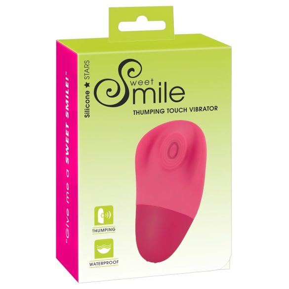 SMILE Thumping Touch - oppladbar pulserende klitorisvibrator (rosa)