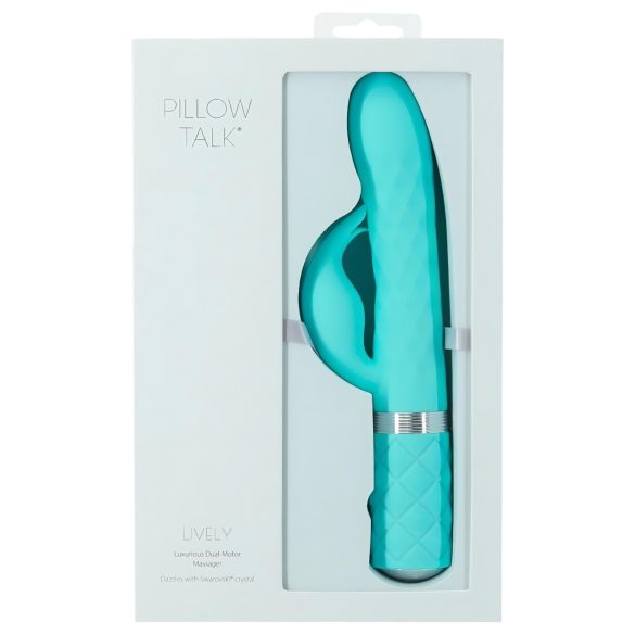 Pillow Talk Lively - oppladbar klitorisvibrator (turkis)