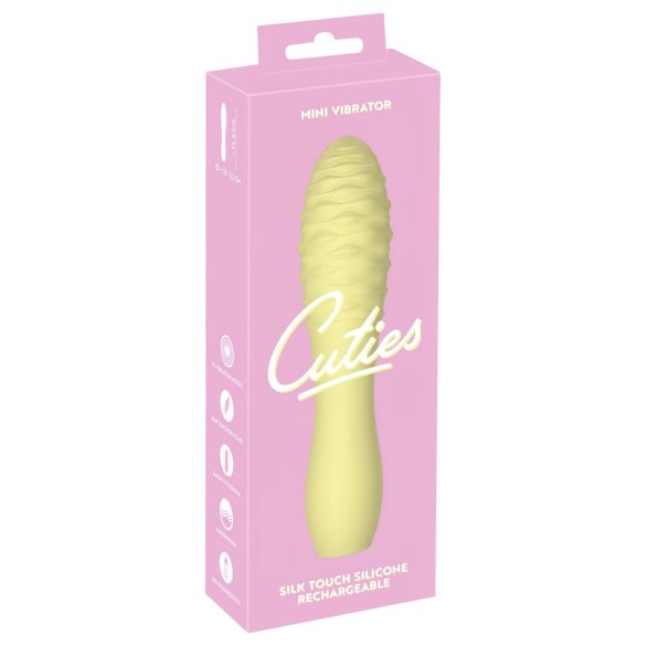 Cuties Mini 3 - oppladbar, vanntett mester-vibrator (gul)