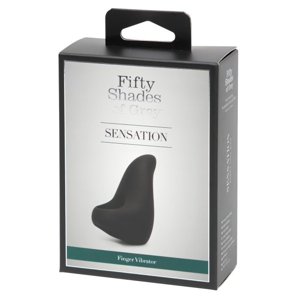 Fifty Shades Sensasjon Finger - Sort Fjervibrator