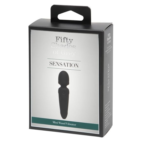 Fifty Shades Sensation Wand - mini massasje (svart)