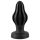 ANOS - Myk og rillet anal dildo - 5cm (svart)