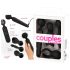 Couples Choice - oppladbar, varmende massasjevibrator (svart)