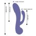 AWAQ.U 4 - oppladbar analvibrator med arm (lilla)