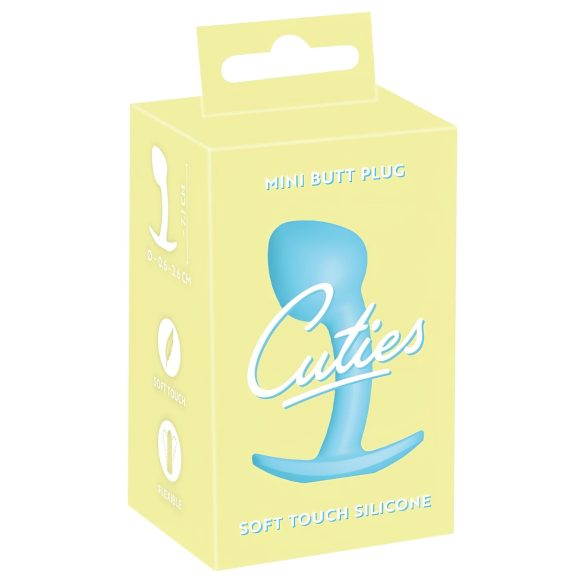 Cuties Mini Buttplug - Silikonblå Glede (2,6 cm)