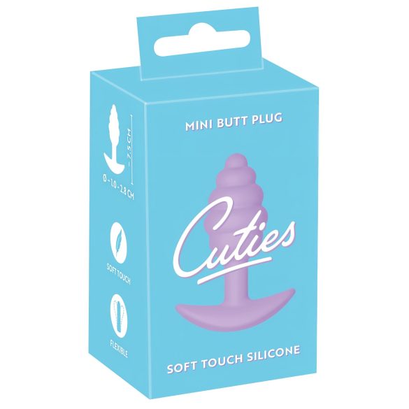 Cuties Mini Analtapp - silikon plugg - lilla (2,8 cm)