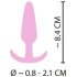 Cuties Mini Analtapp - silikon analtapp - rosa (2,1 cm)