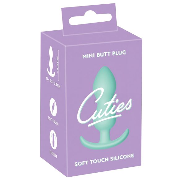 Cuties Mini Buttplug - silikon analplugg - mintgrønn (2,3 cm)