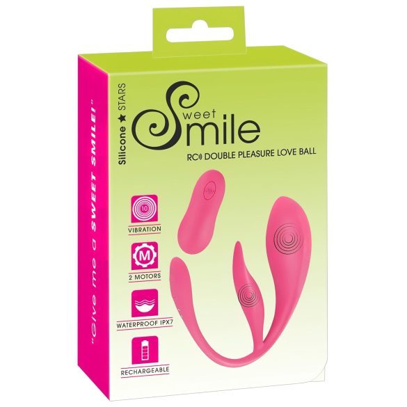 SMILE - trådløst vibrasjonsegg (rosa)