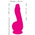 SMILE Kraftfull - oppladbar sugevibrator med 2 motorer (rosa)