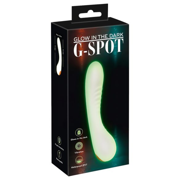 Glow in the dark G-punkt vibrator (hvit)