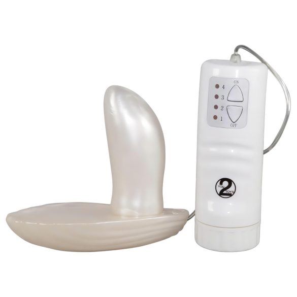 You2Toys - Hvitt Skjell - påsettbar vibrator