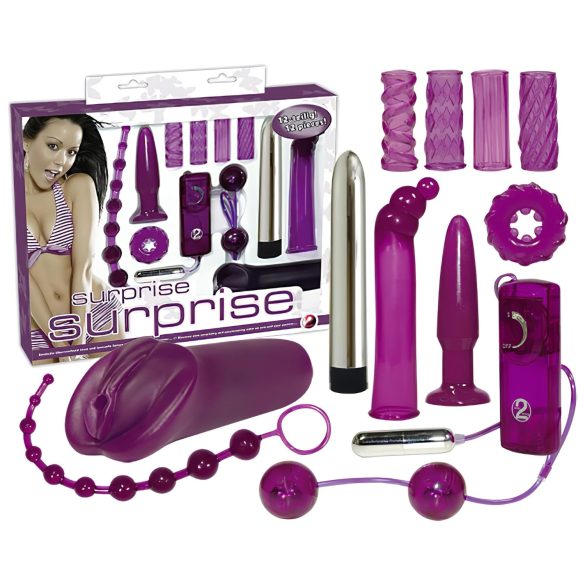 You2Toys - Erotiske overraskelser: vibrator sett (12 deler)