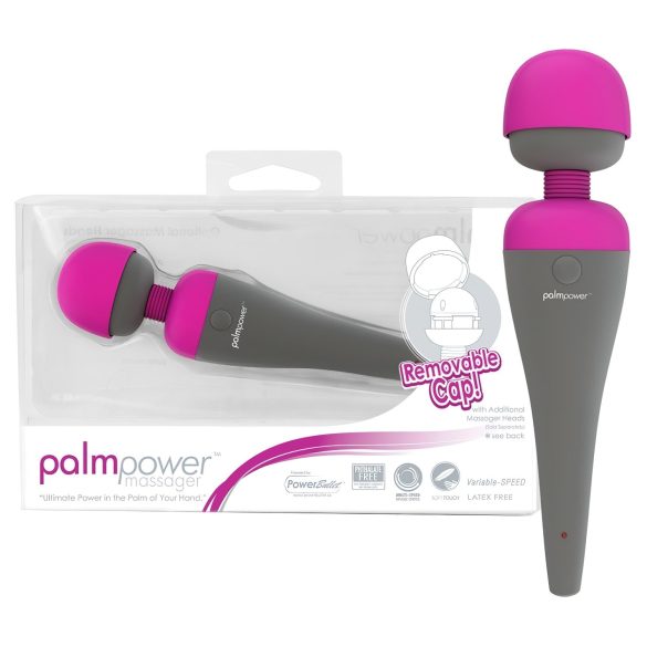 PalmPower massasjevibrator med utskiftbart hode