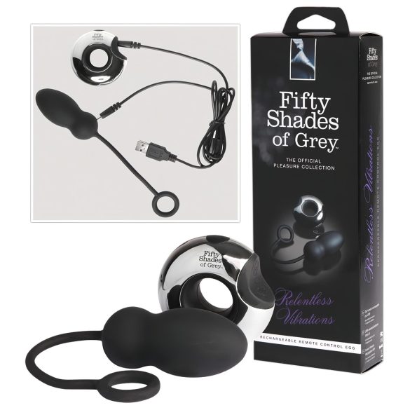 Fifty Shades - luksus vibrerende egg (USB)