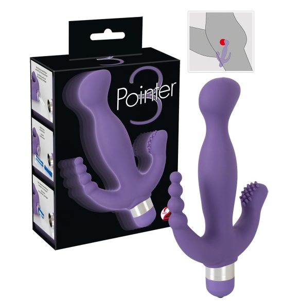 You2Toys - Pointer - Trippel nytelse vibrator (lilla)