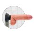 King Cock 18 cm sugekoppvibrator - naturlig