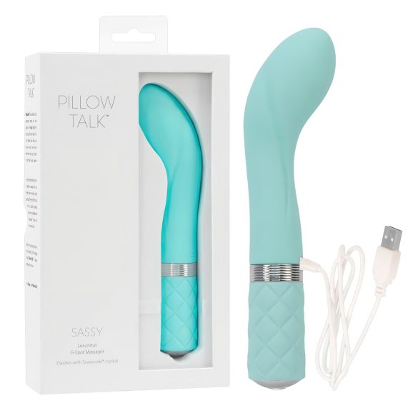 Pillow Talk Sassy - G-punktvibrator oppladbar (turkis)