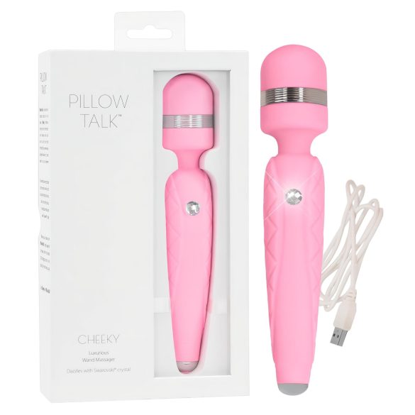 Pillow Talk Cheeky - rosa massasjevibratoren med stil!