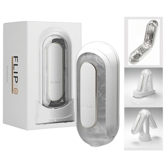 TENGA Flip Zero - vibrerende masturbator (hvit)