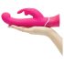 Happyrabbit G-punkt - vanntett vibrator med klitorisstimulator (rosa)