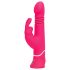 Happyrabbit Thrusting - Oppladbar, rosa dildo med klitorisstimuli