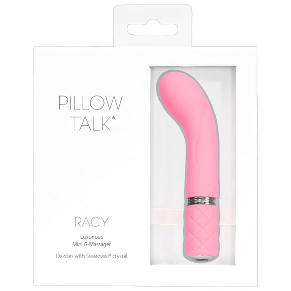 Pillow Talk Racy - oppladbar, slank G-punktvibrator (rosa)