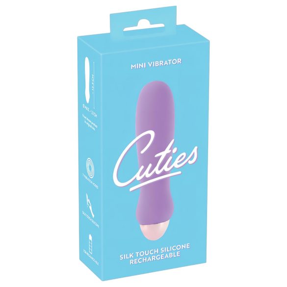 Cuties Mini Purple - oppladbar, silikonstavvibrator (lilla)