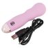 Cuties Mini Rose - Oppladbar bølgete vibrator (rosa)