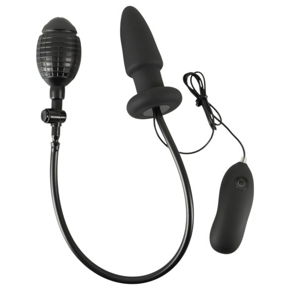 You2Toys - oppblåsbar anal utvider vibrator (svart)