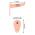 You2Toys - Oppladbar strap-on vibrator (naturlig)